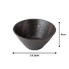 Minoyaki Ramen Bowl / Donburi Bowl Splatted Perpendicular Bowl