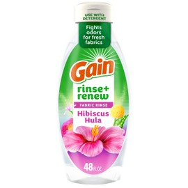 Gain Hibiscus Hula Fabric Rinse & Renew, 48 FL OZ, Laundry Odor Remover