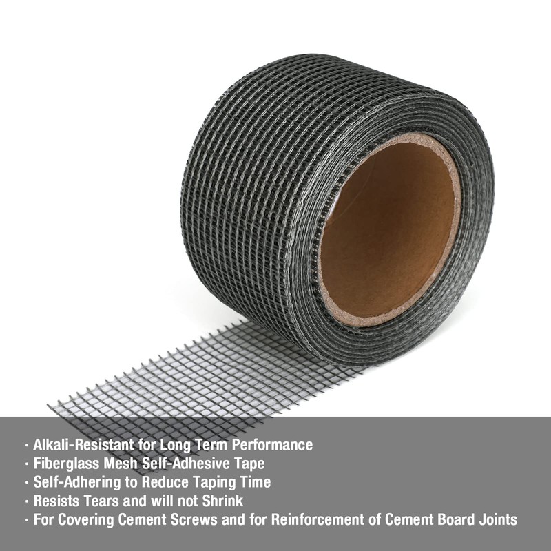 Goldblatt 50' Cement Board Tape with 150-Count #8 1-5/8'' Cement