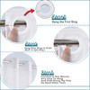 Conbo Mio Extra Wide No Hook Shower Curtain with Snap