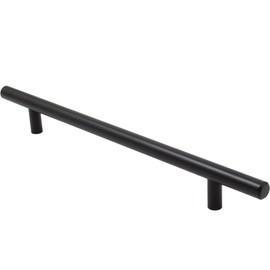 Stone Harbor Hardware Bar Cabinet Pull, 192 Millimeters, 272mm Overall Length, Matte Black