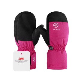 Guantes de esquí para niños, impermeables, para invierno, para niños, niñas, clima frío, resistente al viento, guantes cálidos, para snowboard y deportes al aire última intervensión