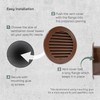 Vent Systems 4'' Inch Brown Soffit Vent Cover - Round
