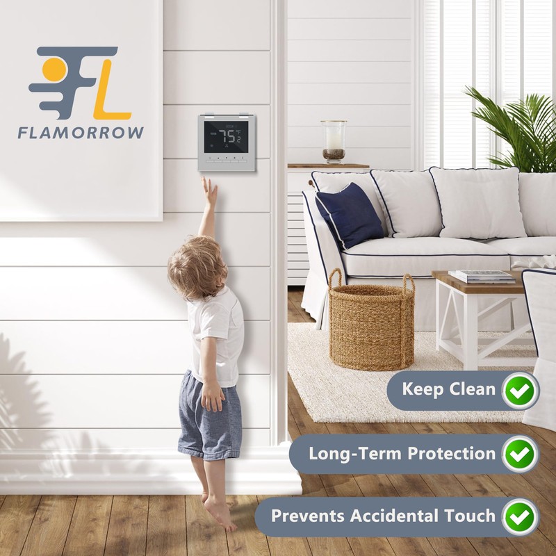 Flamorrow Air Conditioner Thermostat Panel Protection Cover, 3 Pack 4.7"