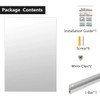 Toppay Wall-Mounted Activity Mirror with Flat Polished Edge (1, 48"x32")