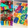 Wocuz 2 Pack Large Letter Silicone Mold Big Number Alphabet