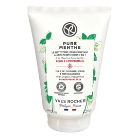 Pure Menthe Limpiador Desincrustante Yves Rocher Momento Aplicación Día Noche Tipo Piel Grasa