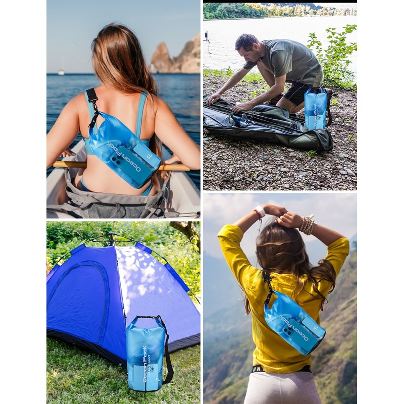Henrycares Dry Bag Waterproof Bag, 20L 10L 5L 2L Waterproof