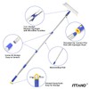 ITTAHO 53" Window Squeegee Cleaner, 2 in 1 Window Cleaning