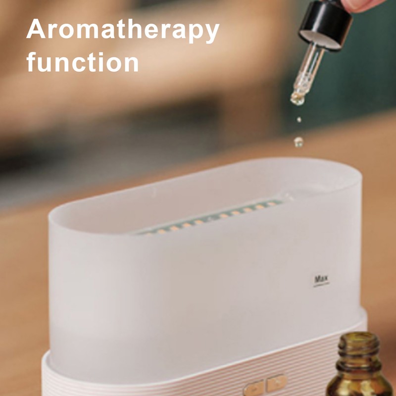 Essential Oil Diffuser 180ml USB Flame Light Fine Mist Aromatherapy