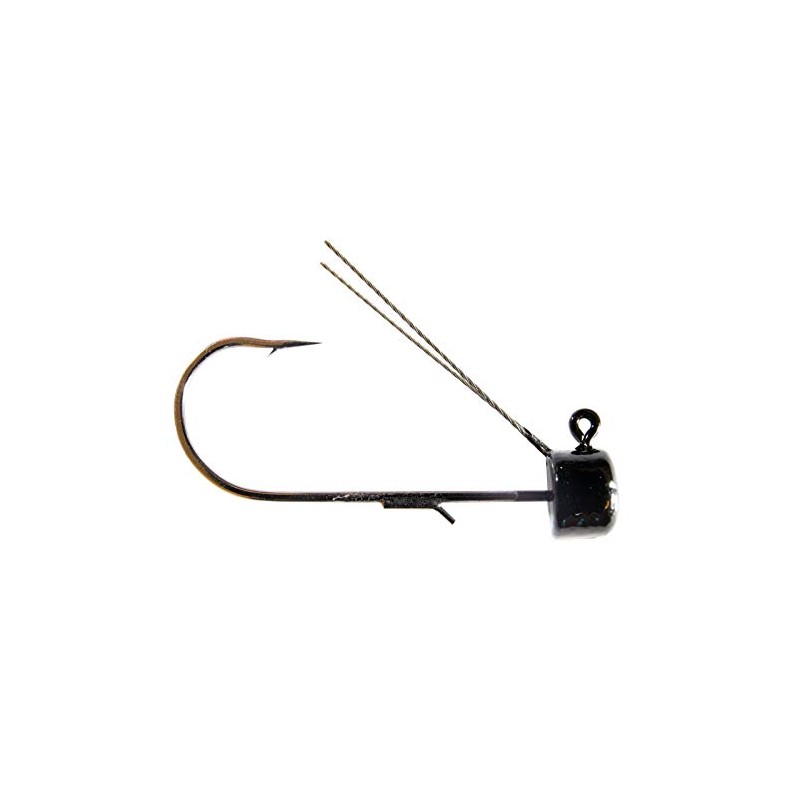 Z-MAN MGHW18-02PK3 Mag Shroomz Weedless 1/8oz 3Pk - Black, One