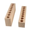 Wooden Lipsticks Holder,2PCS Multifunction Pen Holder,Makeup Brush Holder,Desktop Lipstick Holder,Lipstick