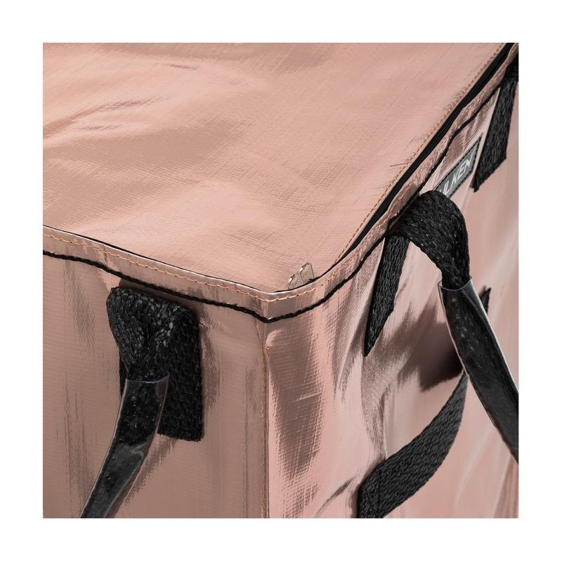 Hulken Large Rolling Tote Bag with Zip Top & Button