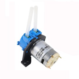 DC 12V Self Priming Mute Peristaltic Liquid Pump Dosing Pump L Bracket Lab Peristaltic Water Pumps with Connector for Aquarium Analytical Home Bonsai Irrigation Watering DIY Lab Analytical