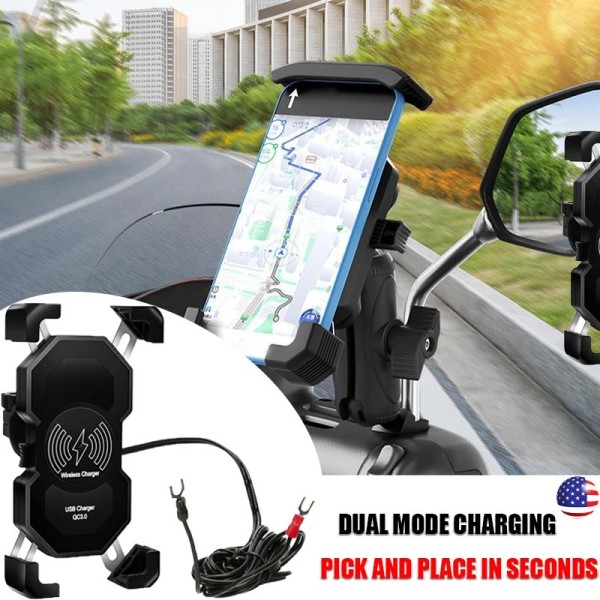 Universal Wireless Car Charger Mount, 15W Fast Charging Clamping Car