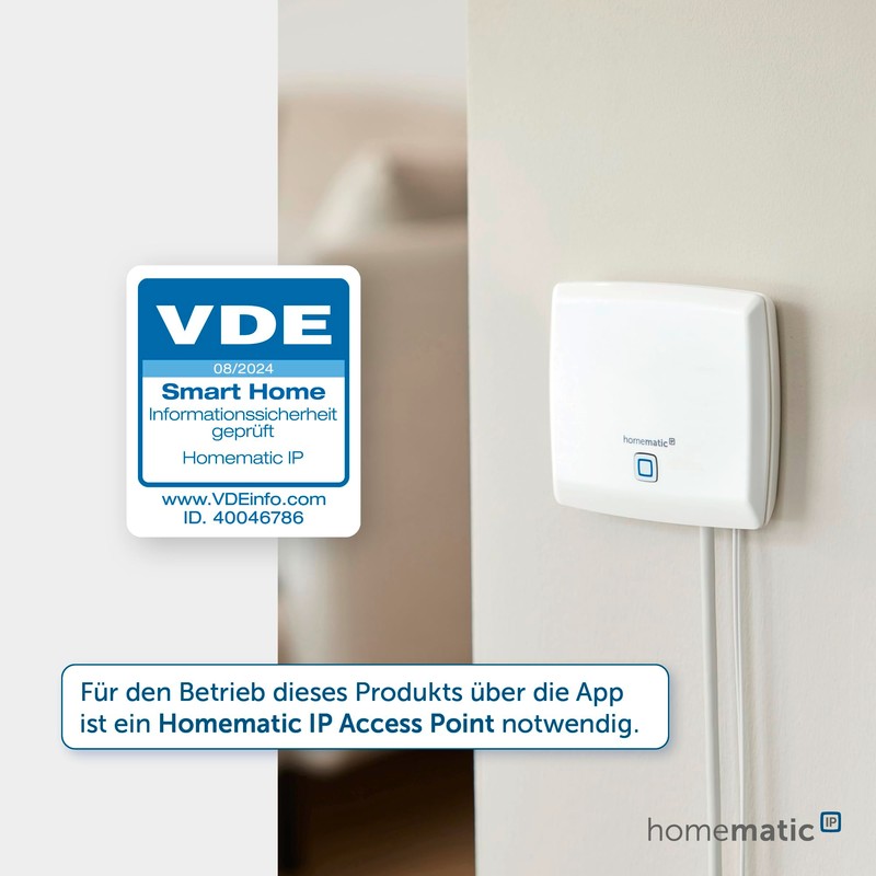 Homematic IP wall thermostat with switching output - for brand