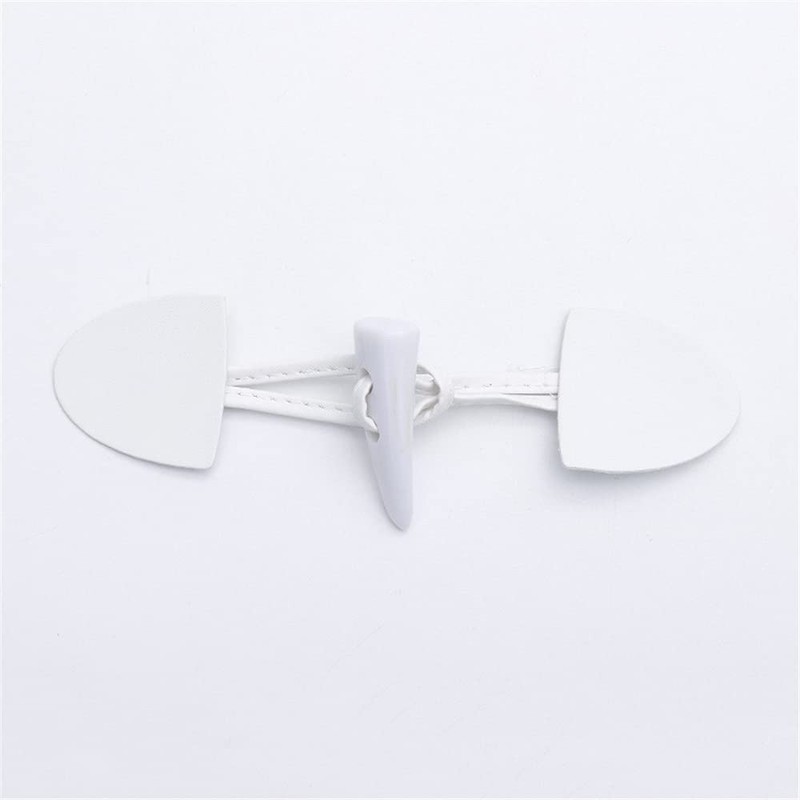 12 Pairs/Set Leather Horn Toggle Closure Buttons for Clothes Sewing