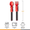 Dinneractive Utensil Set for Kids – Red Firefighter Themed Fork