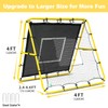BAGAIL Soccer Rebounder Net, 4 x 4 Ft Pitch Back