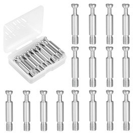 35mm Furniture Connecting Fittings, 16Pcs Threaded Dowel Screws