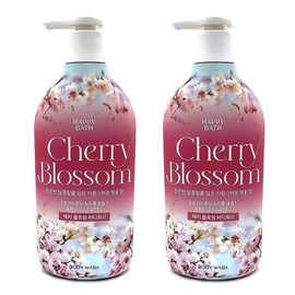 Happy Bath Cherry Blossom Body Cleanser 900g 2pcs Cleanser Pink Flower Shower Gel Fragrance Care Cash on Delivery or Pay upon Order / 해피바스 체리 블로썸 바디 클렌저 900g 2개 클렌 저 핑크 꽃 샤워 젤 향기 케어 착불 또는 주문시 결제