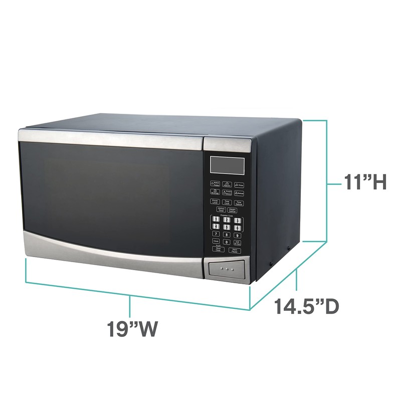 West Bend WBMW92S Microwave Oven 900-Watts Compact with 10 Power