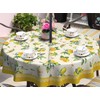 uwdfnwuif Lemon Outdoor Tablecloth with Umbrella Hole 60" x 60"