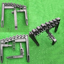 MOVKZACV Golf 9 Iron Club Holder Black Universal Durable Tool for 9 Iron Club Golf Clubs Holder Standing Rack Bracket,Golf Club Organizers Shafts Holder Fits Any Size Bags(size:25x23x4.5cm)