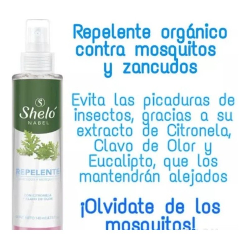Repelente Para Zancudos Y Mosquitos Shelo Nabel 140ml S149-2