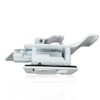 G-PLUS RV Entry Door Lock Handle Knob White Trailer Door