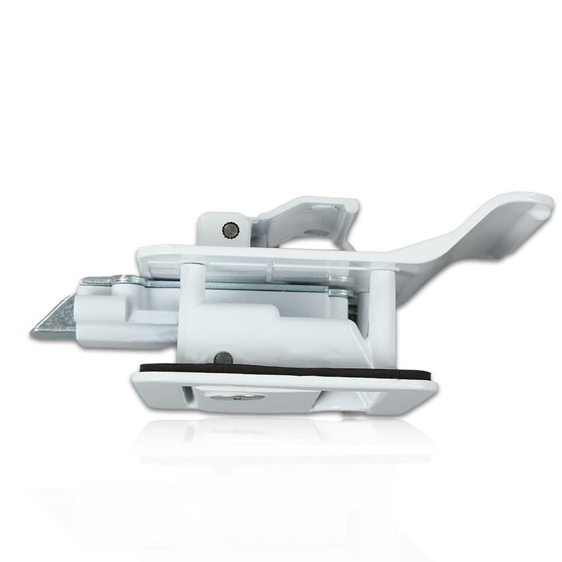 G-PLUS RV Entry Door Lock Handle Knob White Trailer Door
