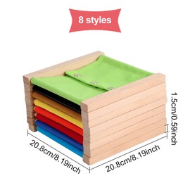 WEBEEDY Dress Practicing Boards Busy Board Dress Practice Boards Christmas Birthday Unique Gift (Set of 8)