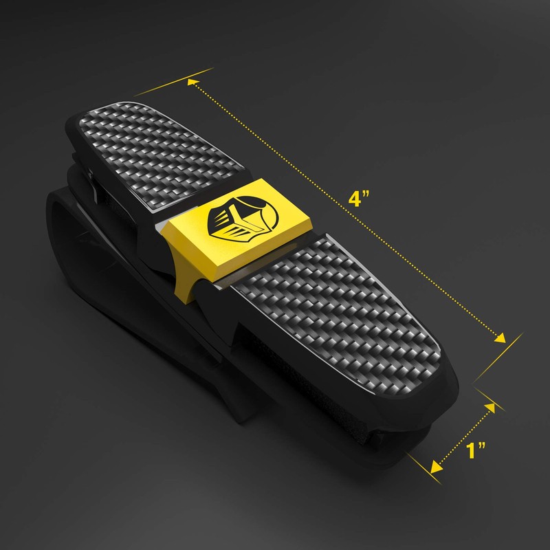 BLUPOND Sunglass Holder for Car Visor - Universal Sunglasses Clip