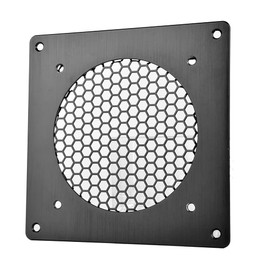 euroharry USB Ventilator,120MM Lüfter,Mit 3-Gang verstellbarem 5V/0.3A USB-Lüfter,mit einer modernen gebürsteten schwarzen Aluminiumrahmen,für Heimkino AV Schrank Kühlun