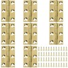 Piutouyar 8 Pack Butt Hinge 1.5 Inch Mini Hinges Solid