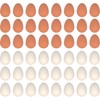 PowerTRC 48 Pcs Bouncy Rubber Eggs Toys, 2.16 inches Fake