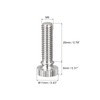 uxcell Knurled Thumb Screws, M6x20mm Brass Shoulder Bolts Grip Knobs