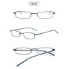 VEVESMUNDO Blue Light Blocking Reading Glasses Portable Metal Lightweight Compact