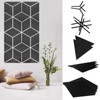 Mirror Wall Stickers Waterproof DIY Acrylic Wall Decals for Living