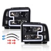 LED Headlights w/Harness Fit 2005-2007 F250-F550, 05 Excursion