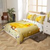 Duck Duvet Cover Set Yellow Sequin Fluid Art 135 x