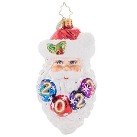Christopher Radko Hand-Crafted European Glass Christmas Decorative Ornament, Ho-Ho-Happy Year 2023