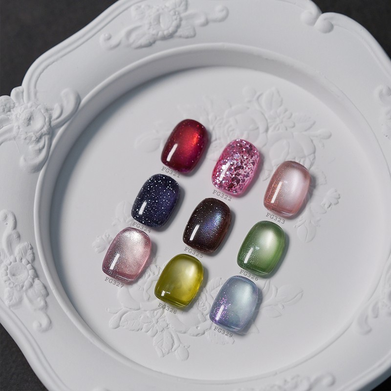 From the Nail Memory Box 9 Piece Set Glitter Magnet