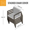 KHOMO GEAR Outdoor Stackable Stack Chair Cover, Grey
