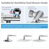19 Inch Shower Head Extension Arm, Upgrade Flexible Height &