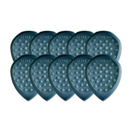 Acoustik Attak STEALTH III Guitar Picks – Jazz 3 Style with No-Slip Grip – Ideal for Multi-Scale Guitars, Electric & Acoustic (10 Pack, Crimson)