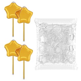 [Star Style] Vabiooth 50Pcs 4mL Cupcakes Disposable Plastic Transfer Pipettes Liquid Dropper for Chocolate or Strawberries Cupcakes, Ice Cream, Mini Cakes, Waffles, Children's Painting