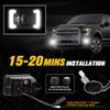 Z-OFFROAD New LED Fog Lights Assembly DOT Approved w/White DRL