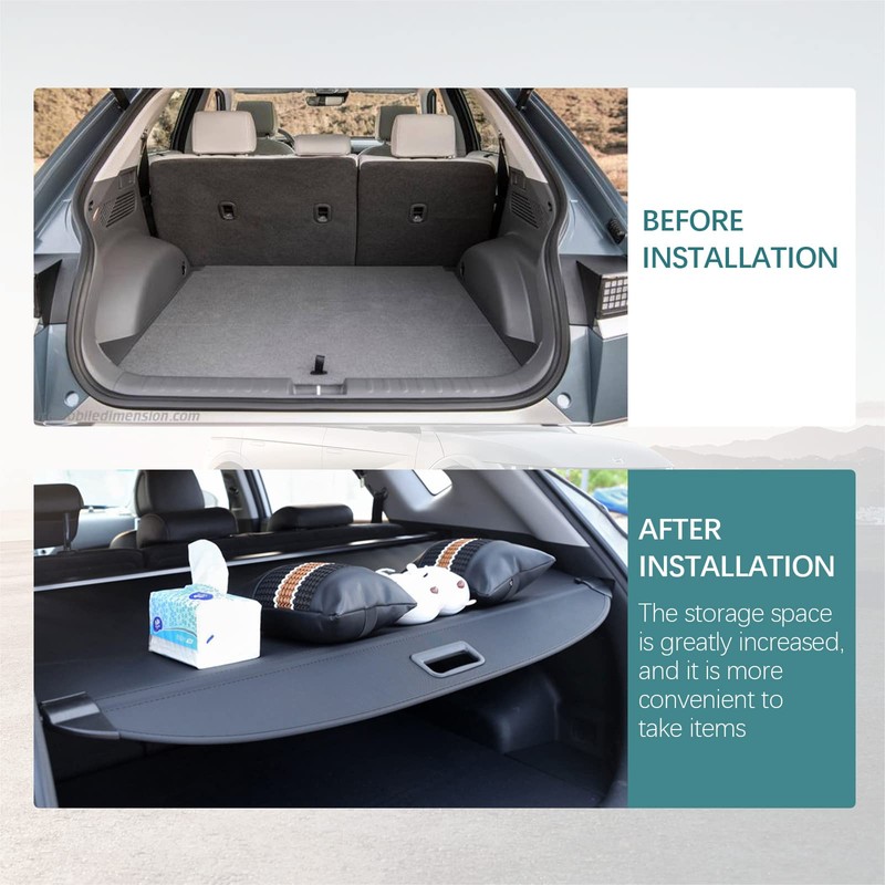 Tesmirror for Hyundai Ioniq 5 Cargo Cover Trunk Cover Retractable