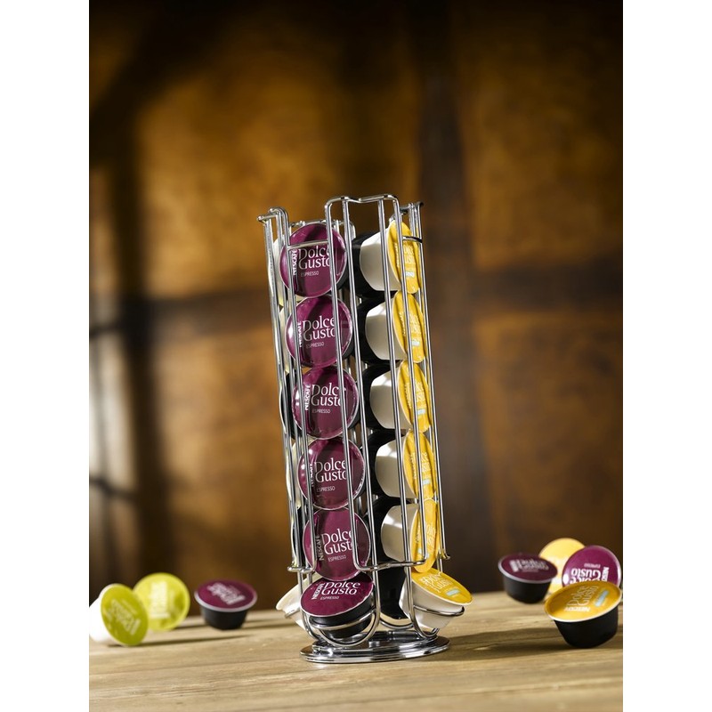 Nescafe Dolce Gusto 24-Coffee Pod Disc Capsule Holder Dispenser Tower
